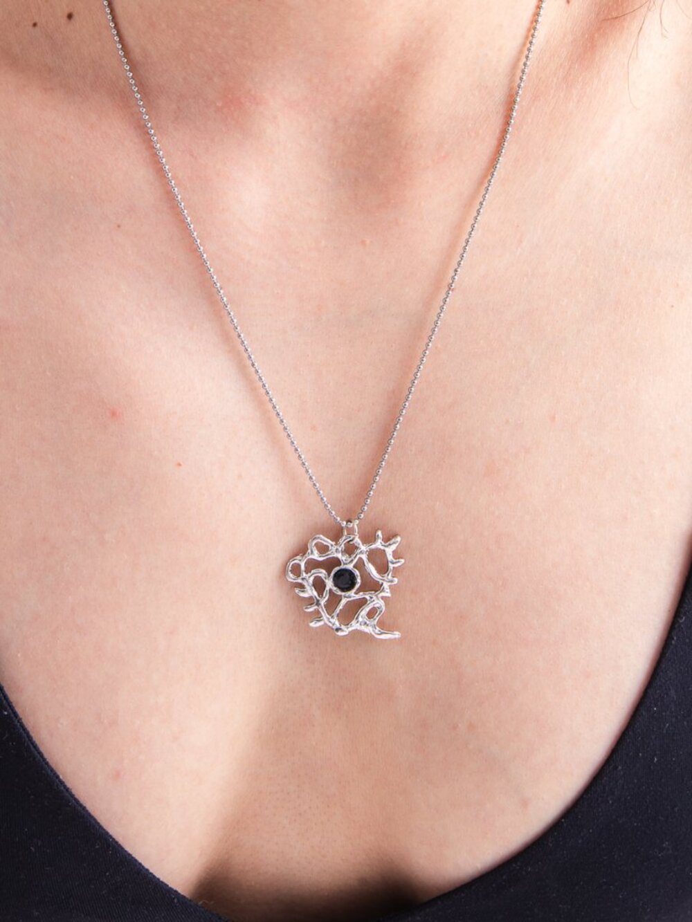 Pendant Necklace – Abstract Necklace, Dark Feminine Artisan Jewelry